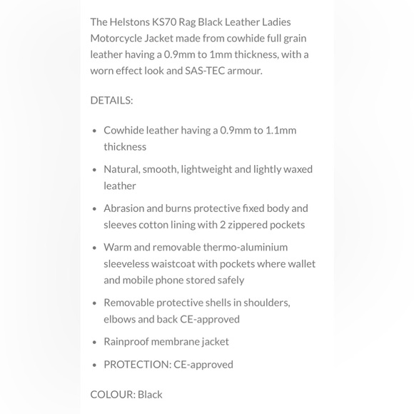 Helstons Motorcycle Jacket - Picture 5 of 7